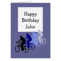 Name-Geburtstag für Fahrrad, Zyklus-Fan Karten