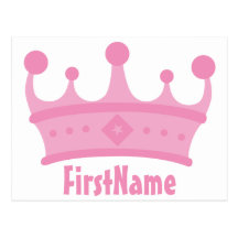 Name-Krone Postkarte