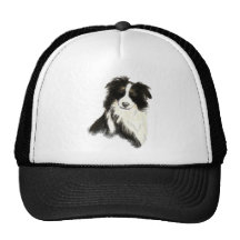 Nametext Grenzcollie-Hundehaustier Baseball Kappen