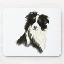 Nametext Grenzcollie-Hundehaustier Mousepads
