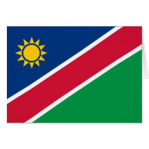 Namibia-Flagge Grußkarten