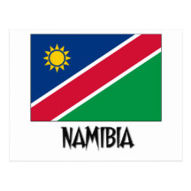 Namibia-Flagge Postkarte