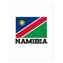 Namibia-Flagge Postkarte