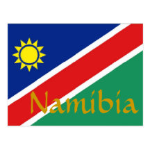 Namibia-Flagge Postkarten