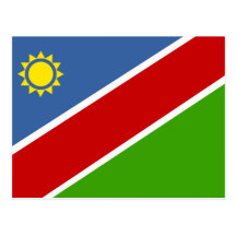 Namibia-Flagge Postkarten
