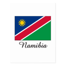 Namibia-Flaggen-Entwurf Postkarte