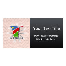Namibia-Flaggen-Karte 2,0 Personalisierte Foto Karte