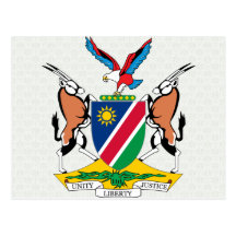 Namibia-Wappen Detail Postkarte