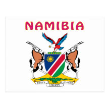 Namibia-Wappen Postkarte