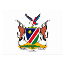 Namibia-Wappen Postkarte