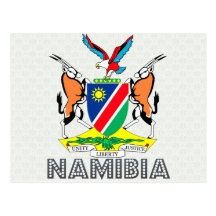 Namibia-Wappen Postkarten