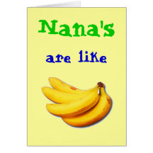 Nanas sind wie Grußkarte der Banane