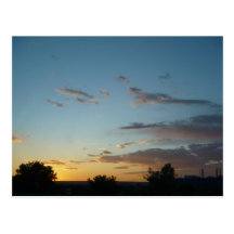 Nanometer-Sonnenuntergang-Postkarte