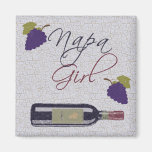 Napa Mädchen Kühlschrankmagnet