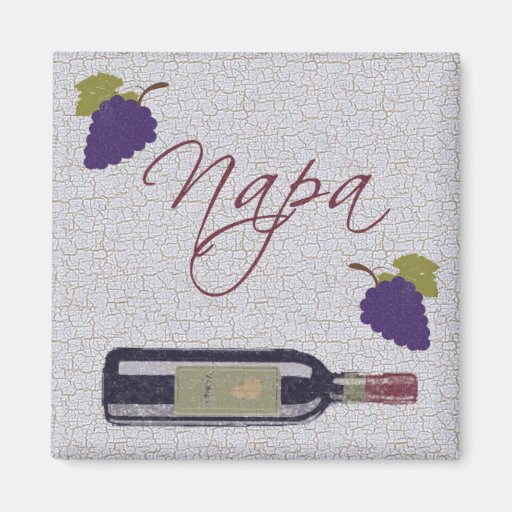 Napa Vintage Wein-Flasche Kühlschrankmagnet
