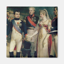 Napoleon Bonaparte, der Königin Louisa empfängt Kühlschrankmagnet