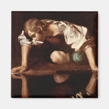 Narzisse durch Caravaggio Kühlschrankmagnete