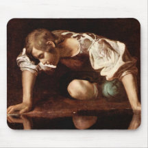Narzisse durch Caravaggio Mousepad