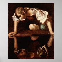 Narzisse durch Caravaggio Poster