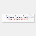 Nationale Sarkasmus-Gesellschaft Auto Aufkleber