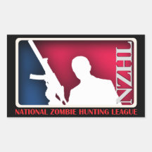 Nationaler Zombie-Jagd-Liga-Aufkleber