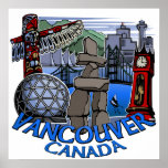 Nations-Plakat-Totem-Wohngestaltung Vancouvers ers
