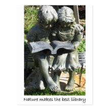 NATUR-BIBLIOTHEKS-Postkarte