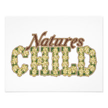 Natur-Kind Ankündigungskarte
