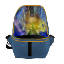 Natur-Reflexionen I - Gold u. blaue Vögel Kuriertaschen