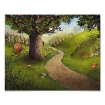 Naturentwurf - Apfelgarten Foto Druck