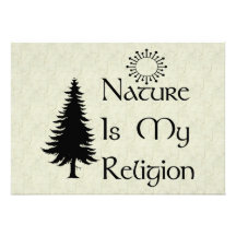 Natürliche Religion Personalisierte Einladungskarten