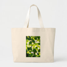 natürliches grünes Blatt verlässt Baum-Erde schöne Taschen