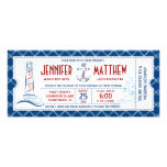 Nautical Wedding Invitation Ticket einladungen