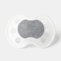 Navy and Beige Pattern Baby Pacifier