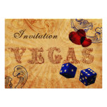 navy blue dice Vintage Vegas wedding invites einladungen