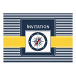 navy stripes, compass, nautical wedding invites einladungen