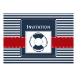 navy stripes, lifebuoy , nautical wedding invites einladungen