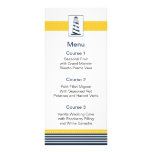 navy stripes,lighthouse, nautical menu cards werbeflyer
