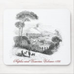 Neapel- und Vesuv-Vulkan Mousepad 1850