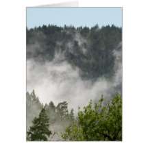 Nebel-Steigen Grußkarte