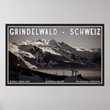 Nebel über Grindelwald Plakat