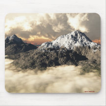 Nebelhafte Bergmousepad