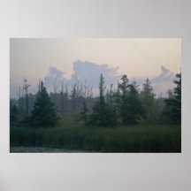 Nebelhafter Michigan-Morgendruck Plakatdrucke