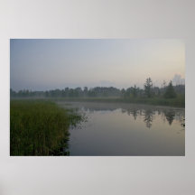 Nebelhafter Michigan-Morgendruck Plakatdruck