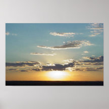 Nebraska-Sonnenuntergang Poster