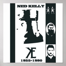 Ned Kelly Collage Plakat