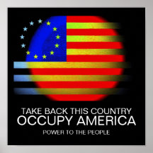 NEHMEN SIE ZURÜCK DIESES LAND BESETZEN AMERIKA PLAKATDRUCK