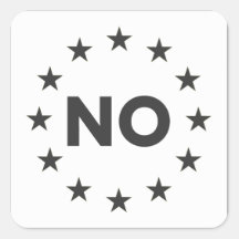 Nein zur EU Aufkleber 1