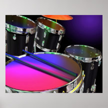 Neon trommelt Plakat