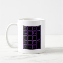 Neonzahl-Auflage Kaffee Haferl